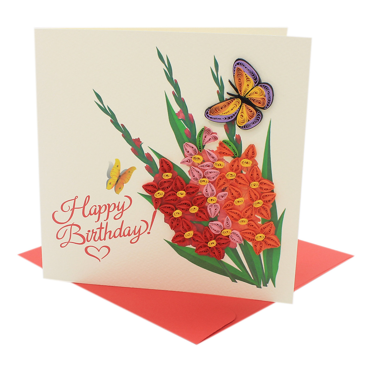 Thiệp Chúc Giấy Xoắn Thủ Công (Quilling Card) Chúc Mừng Sinh Nhật ...