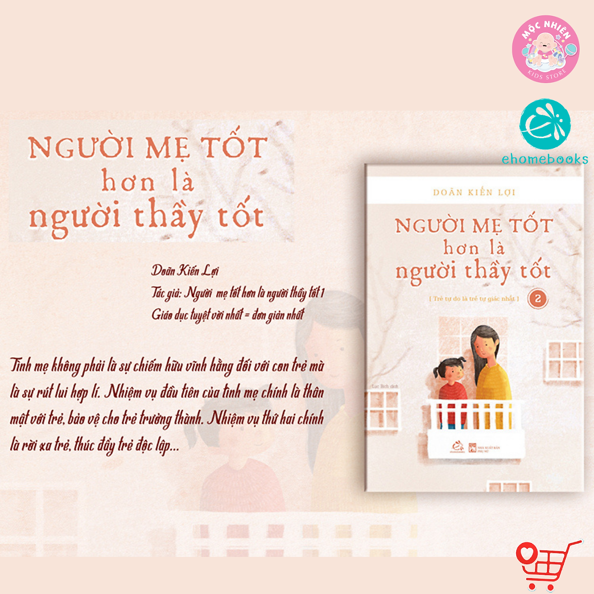 Sách - Người Mẹ Tốt Hơn Là Người Thầy Tốt - Doãn Kiến Lợi - Ehomebooks