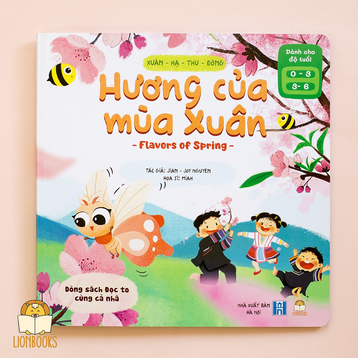 Set 4 Cuốn Xuân Hạ Thu Đông - Sách Truyện Song Ngữ Dạy Trẻ Về 4 Mùa & 4 Giác Quan (Cho Bé 0-3-6 tuổi )