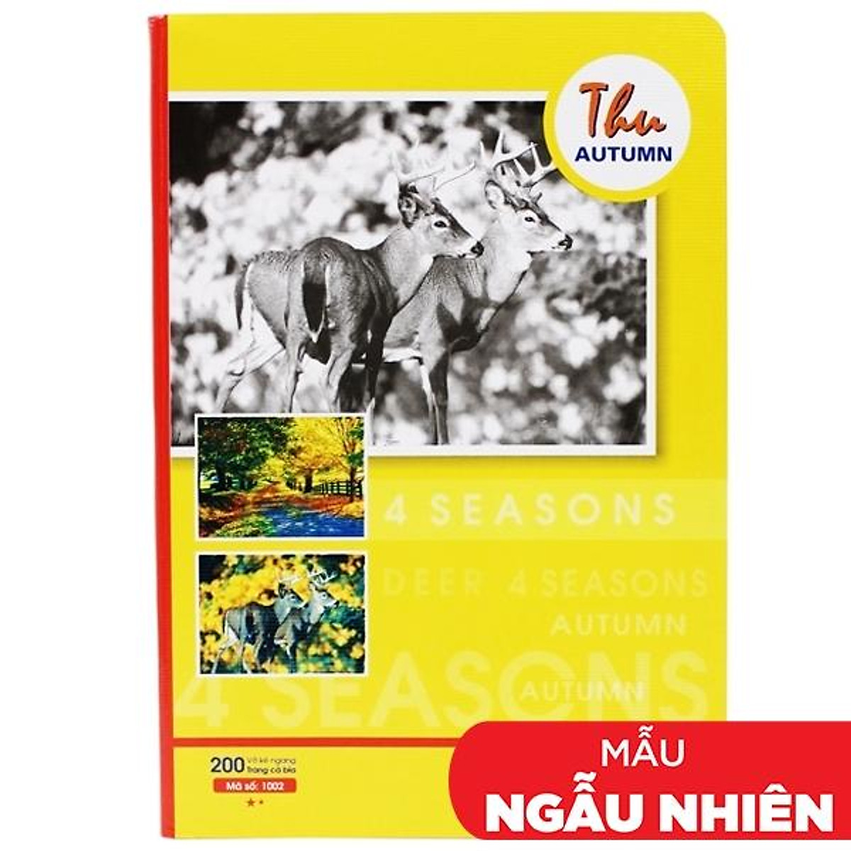 Vở Pupil 4 Mùa - Kẻ Ngang 200 Trang - Hồng Hà 1002 (Mẫu Màu Giao ...