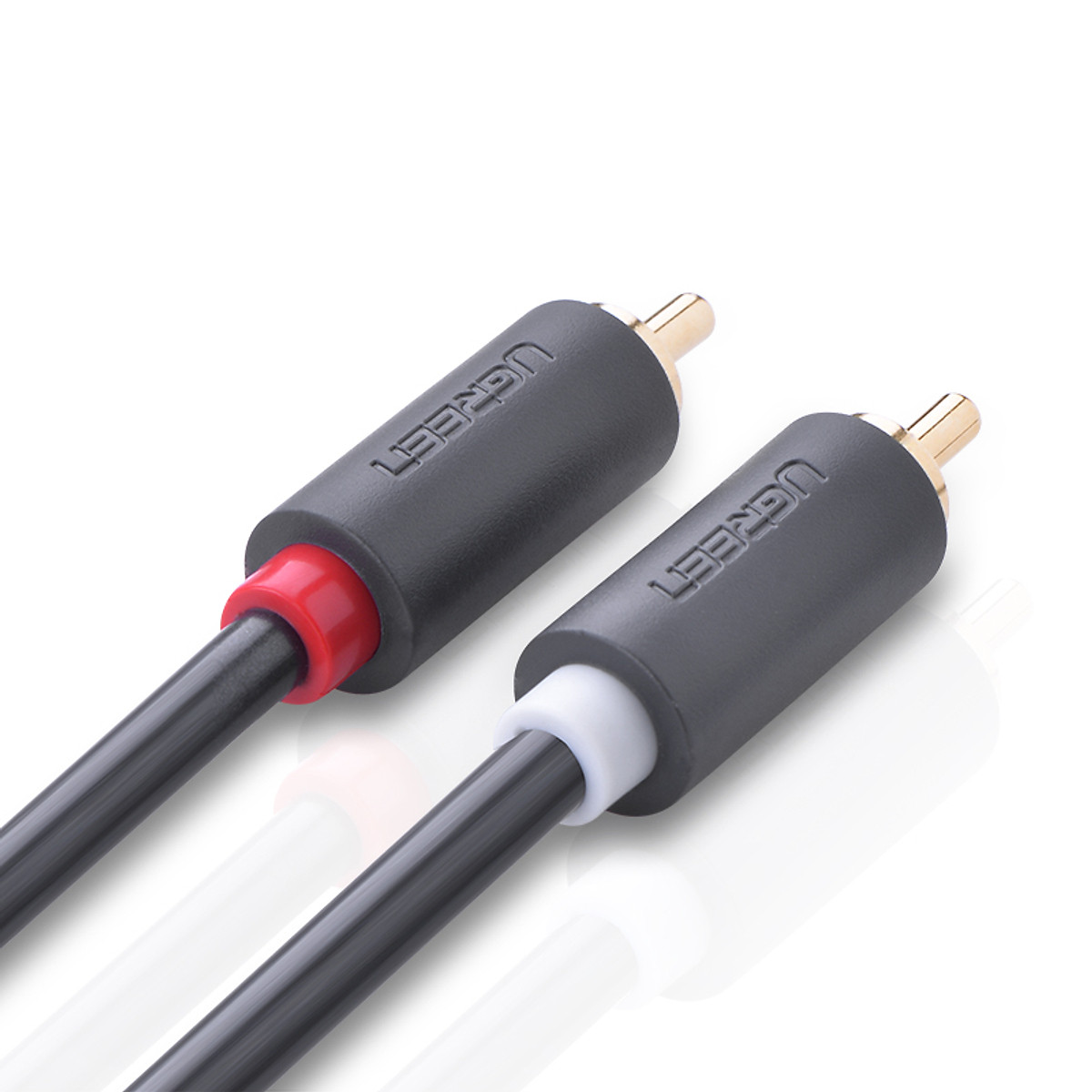 Cáp Audio 2 đầu RCA UGREEN AV104 dài 3m 10519 (Đen) - Hàng chính hãng