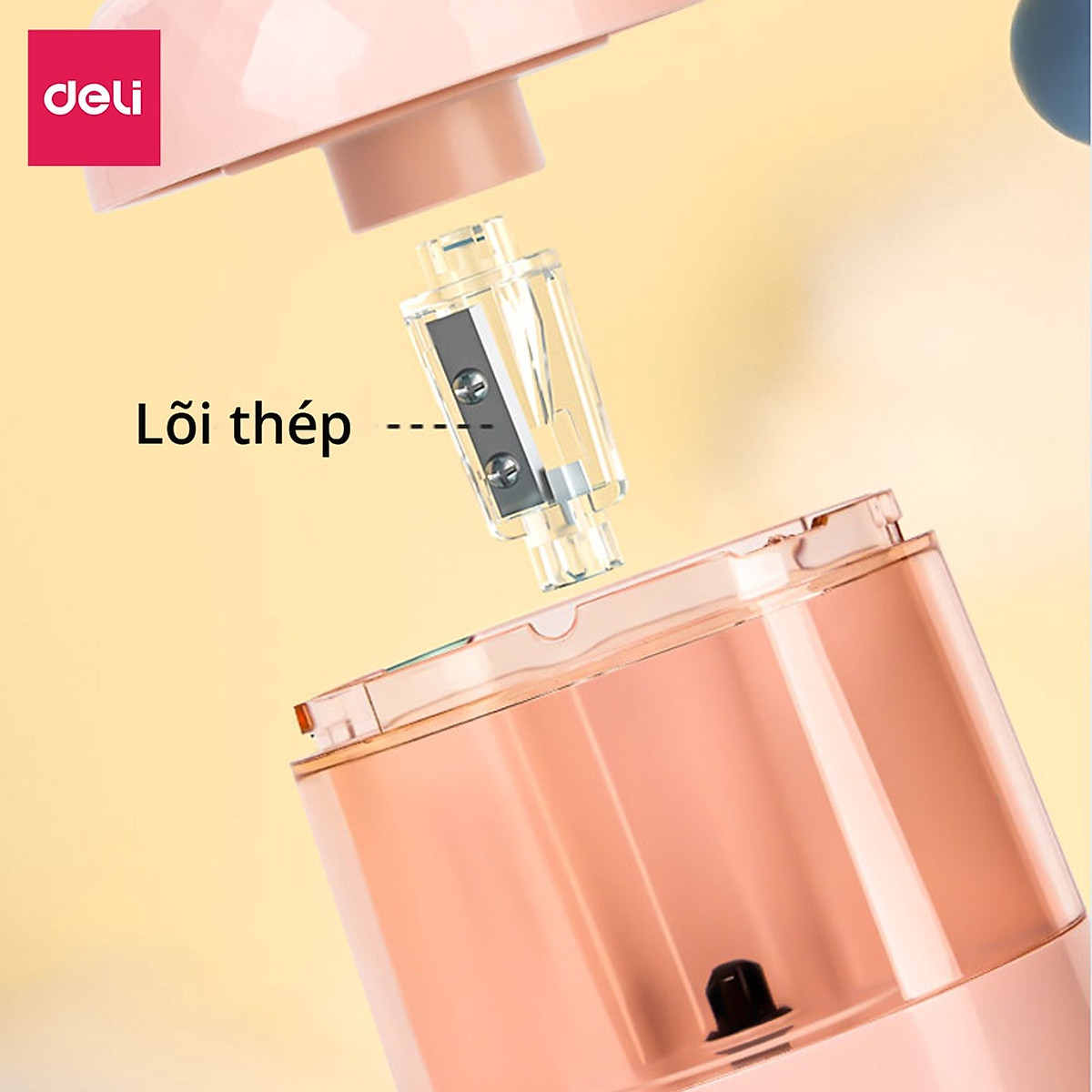 Gọt Bút Chì Điện Tự Động Deli - Tiện Lợi, An Toàn Và Bảo Vệ Người Dùng, Màu Sắc Hiện Đại Sang Trọng Học Sinh Văn Phòng - VA100