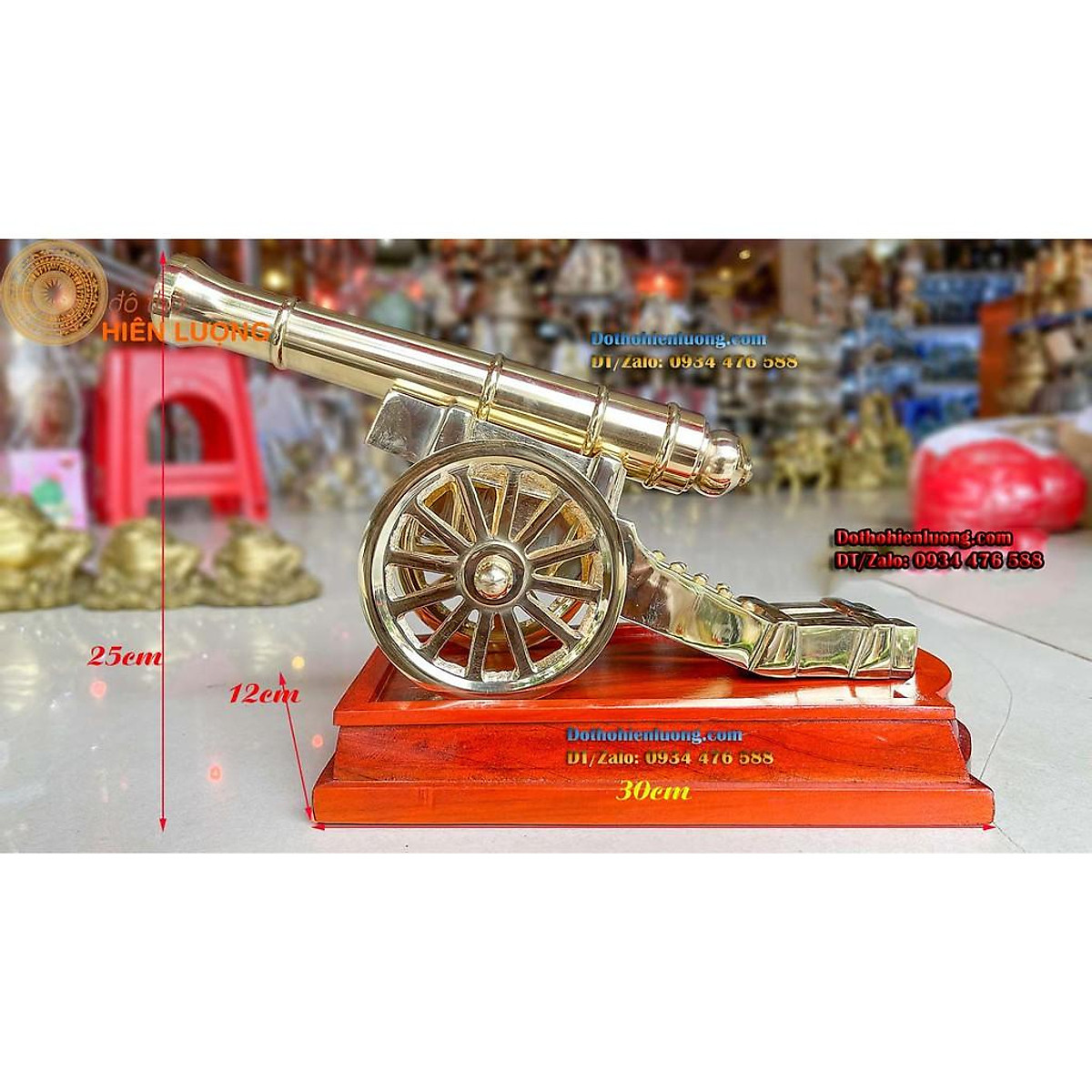 Pháo thần công bằng vỏ đạn 37mm kết hợp với đế gỗ cao cấp  Shop đồ đồng  phong thủy  Mỹ nghệ đúc đồng Đại Bái