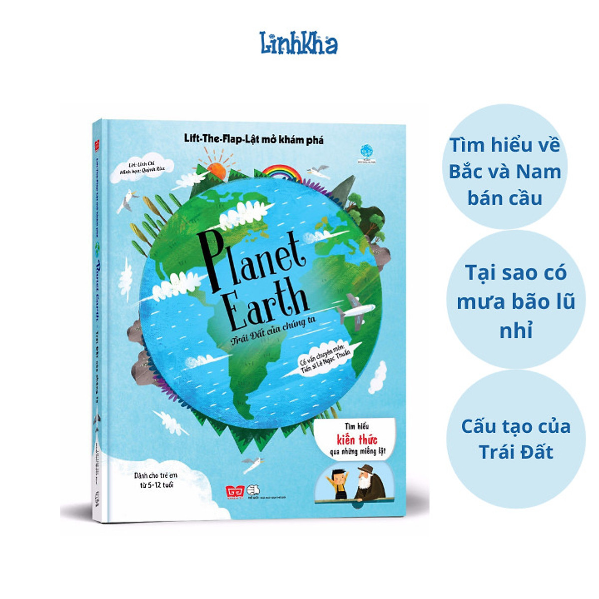 Sách Tương Tác Lật Mở Khám Phá - Trái Đất của chúng ta - Sách Lift The Flap - Planet Earth- Nhà phát hành Đinh Tị