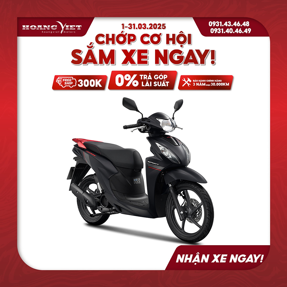 Xe Máy Honda Vision 2025 - Phiên Bản Thể Thao