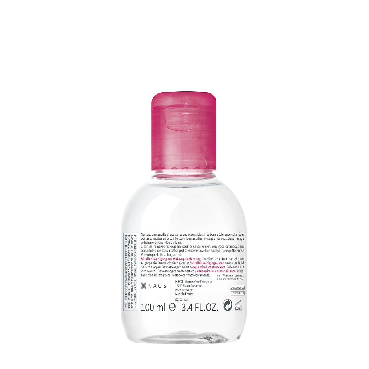 Dung dịch làm sạch và tẩy trang Micellar cho da thường và da nhạy cảm Bioderma Sensibio H2O