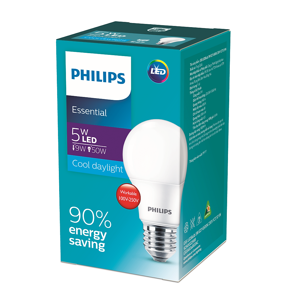 Bóng đèn Philips Essential LEDBulb Bóng đèn