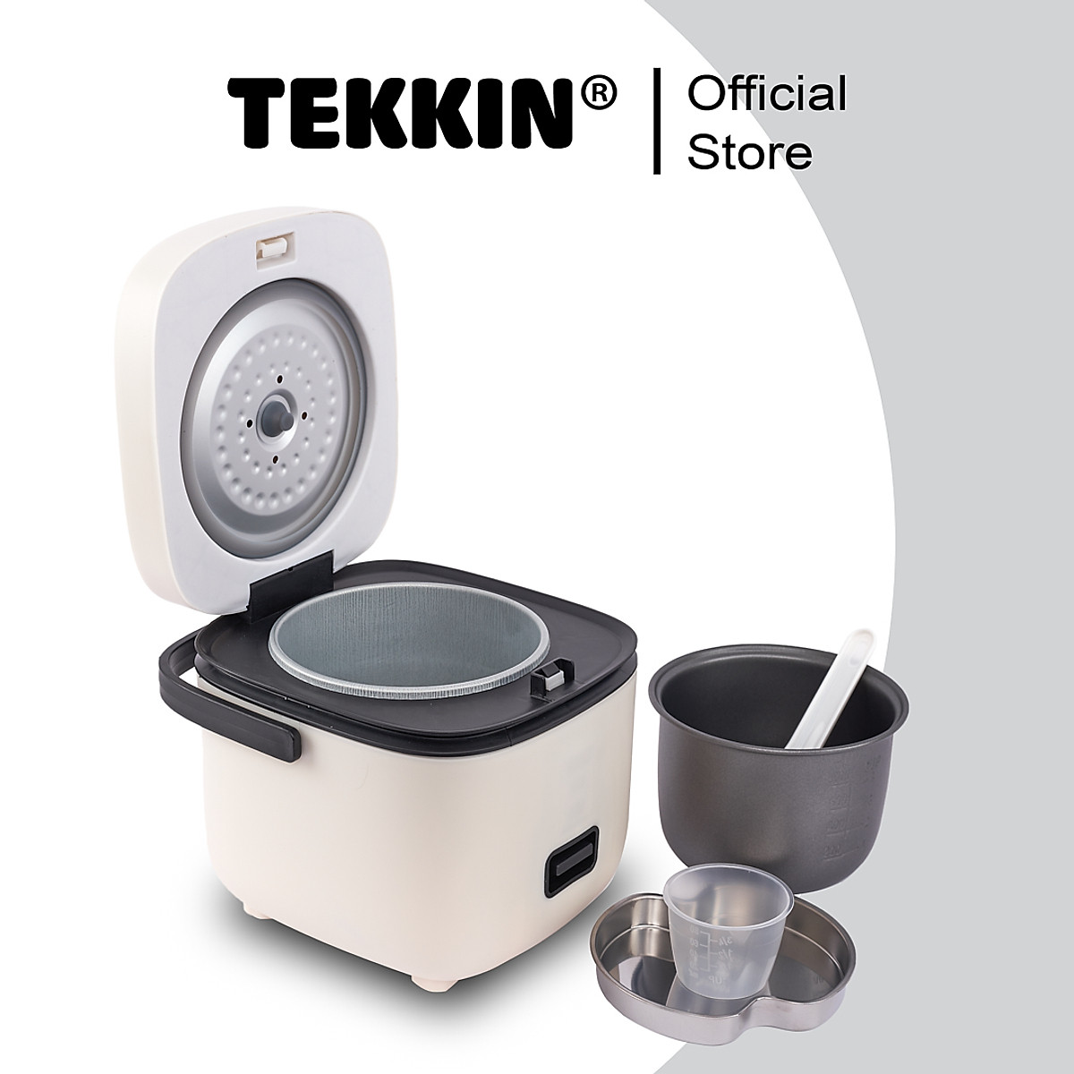 Nồi cơm điện TEKKIN TI-S30A 0.8L dành cho 1 hoặc 2 người ăn - Hàng chính hãng bảo hành 12 tháng
