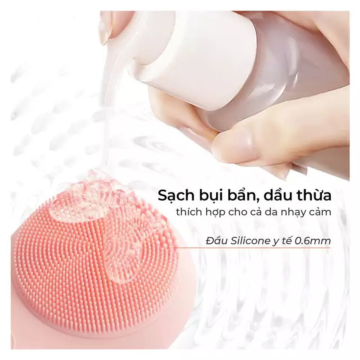 Máy Rửa Mặt Massage Tích Hợp Liệu Pháp Ánh Sáng và Nhiệt Halio Multi-task Cleansing & Massaging Device with Red Blue Light Therapy 5 in 1