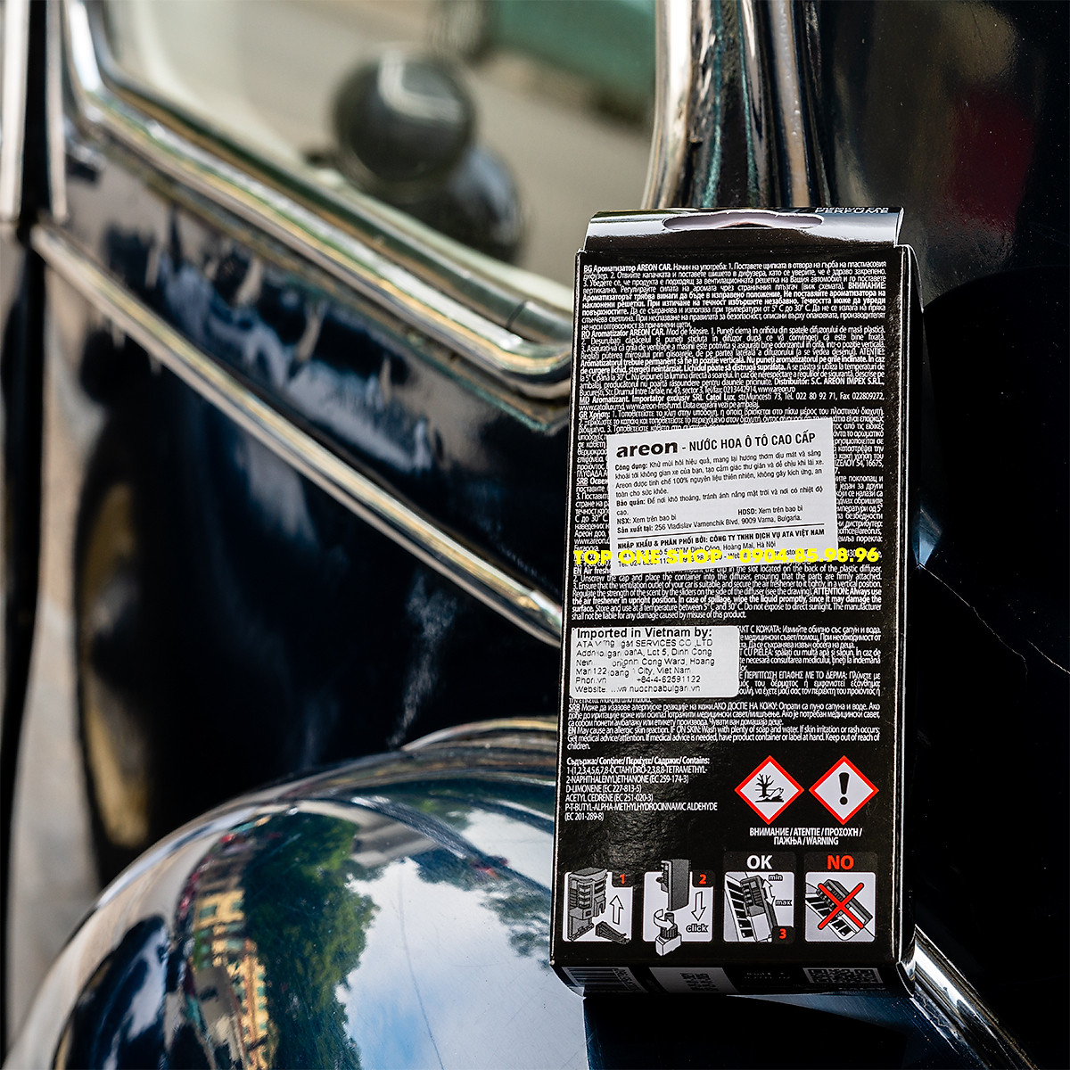 Nước hoa kẹp cửa gió điều hòa Areon Platinum Car Lux
