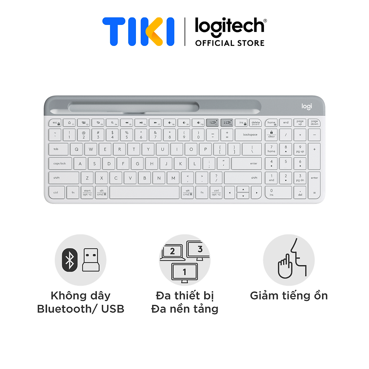 Bàn Phím Không Dây Bluetooth Logitech K580 - Hàng Chính Hãng