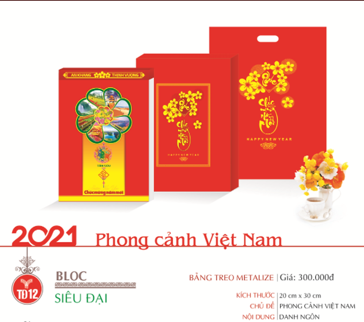 Mua LỊCH BLOC SIÊU ĐẠI: PHONG CẢNH VIỆT NAM - 2022 TĐ12