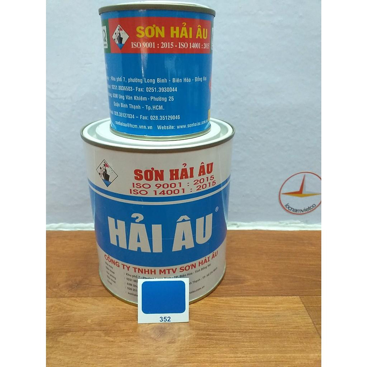 Sơn hai thành phần Hải Âu màu xanh dương EP3 352 bộ 1 Lít - Sơn