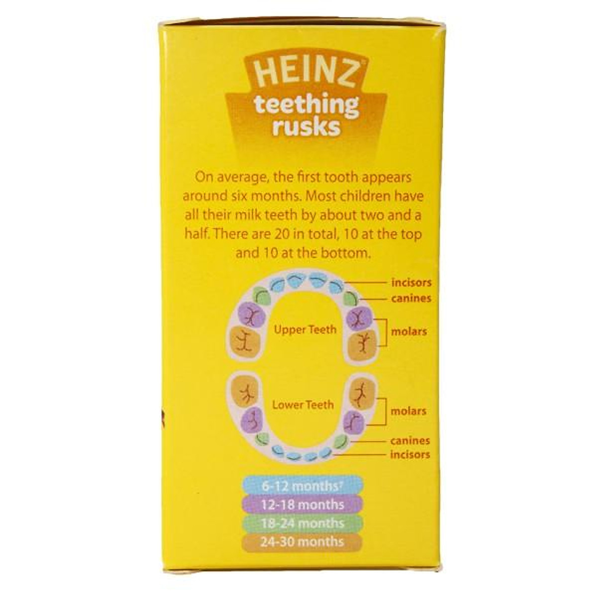 Bánh gặm cho bé giai đoạn mọc răng Heinz Teething Rusks 100g Thực phẩm cho trẻ em