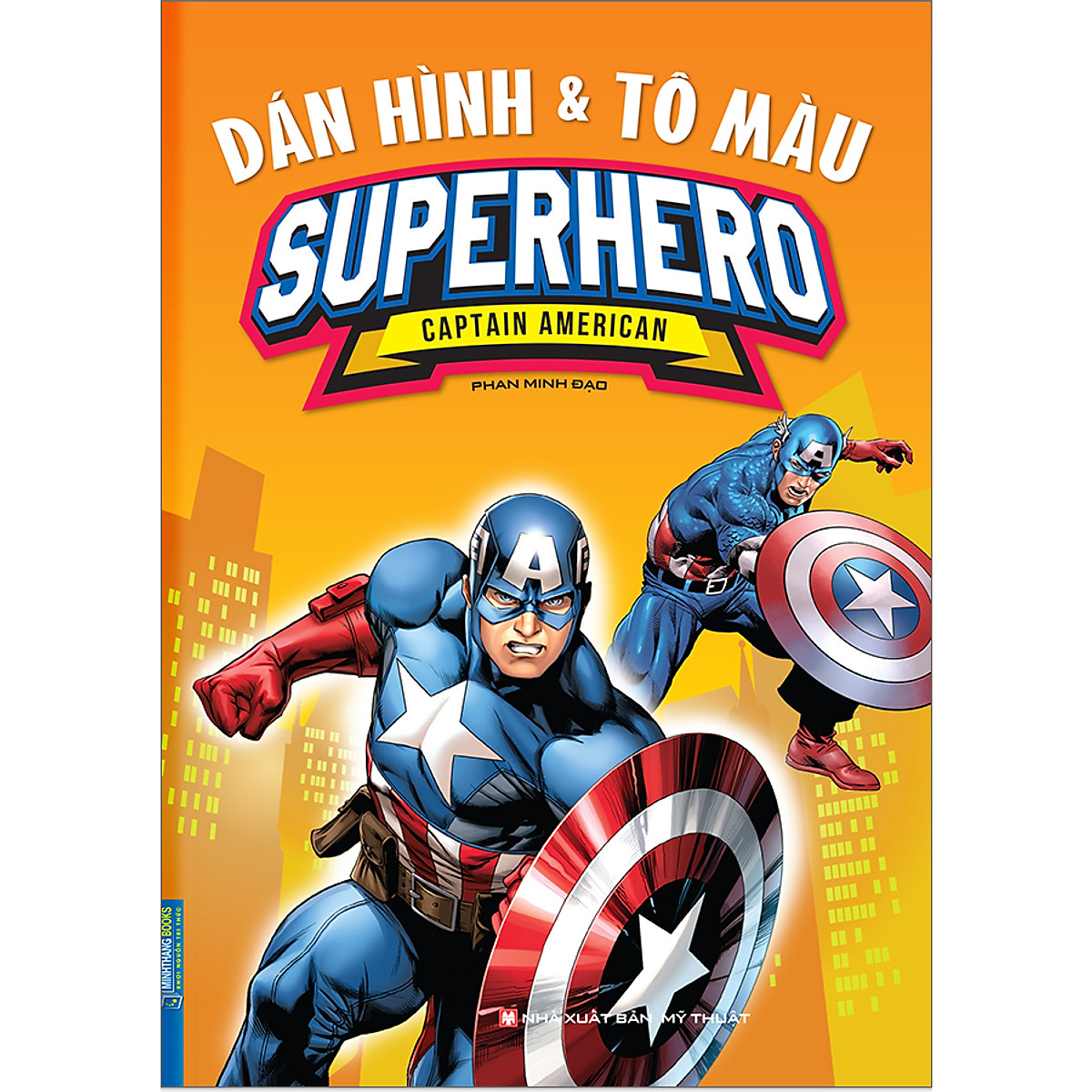 Mua Dán Hình & Tô Màu Superhero Captain American | Tiki