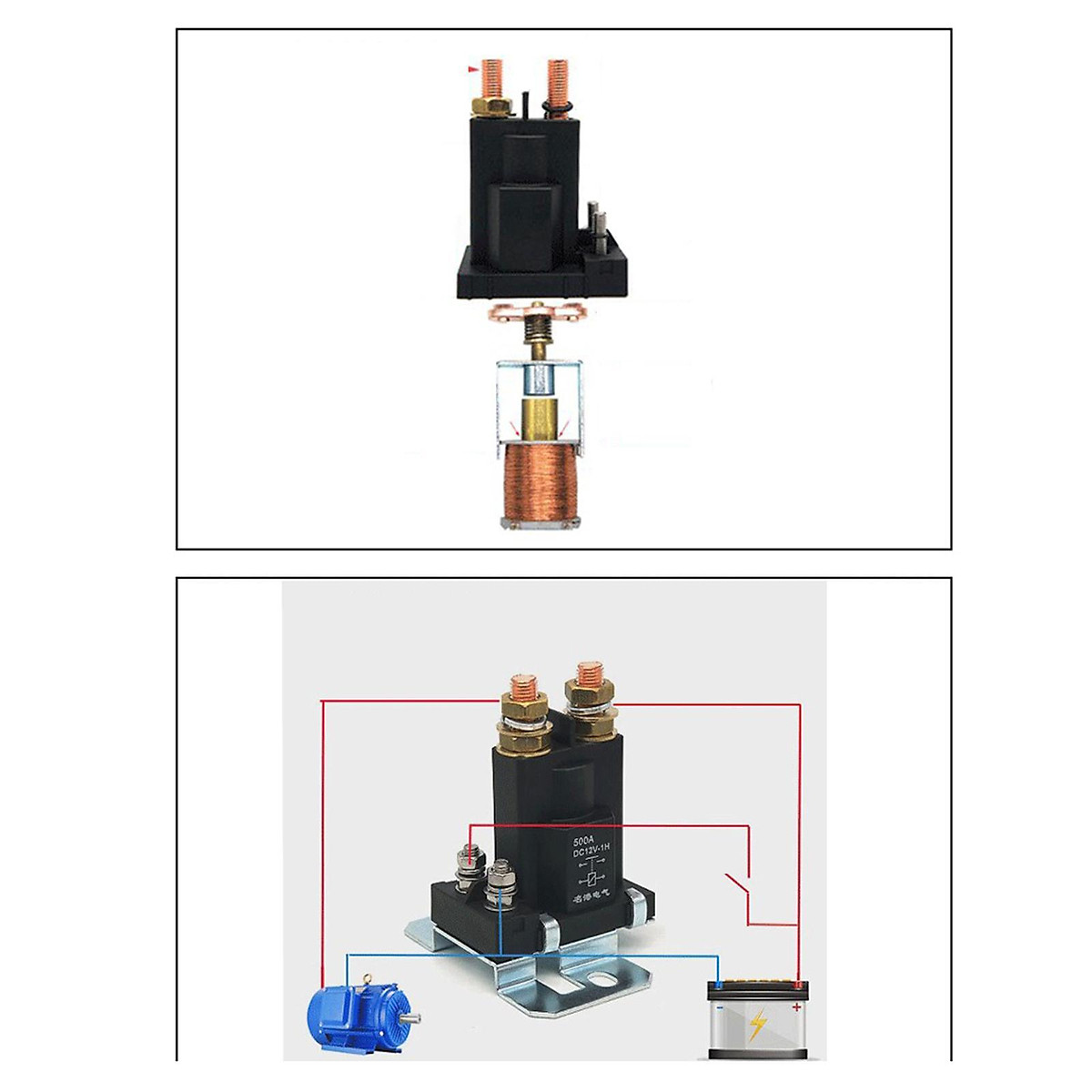 Relé Interruptor Batería Dual 12/24v 500a Alta Corriente Par - Foto 14