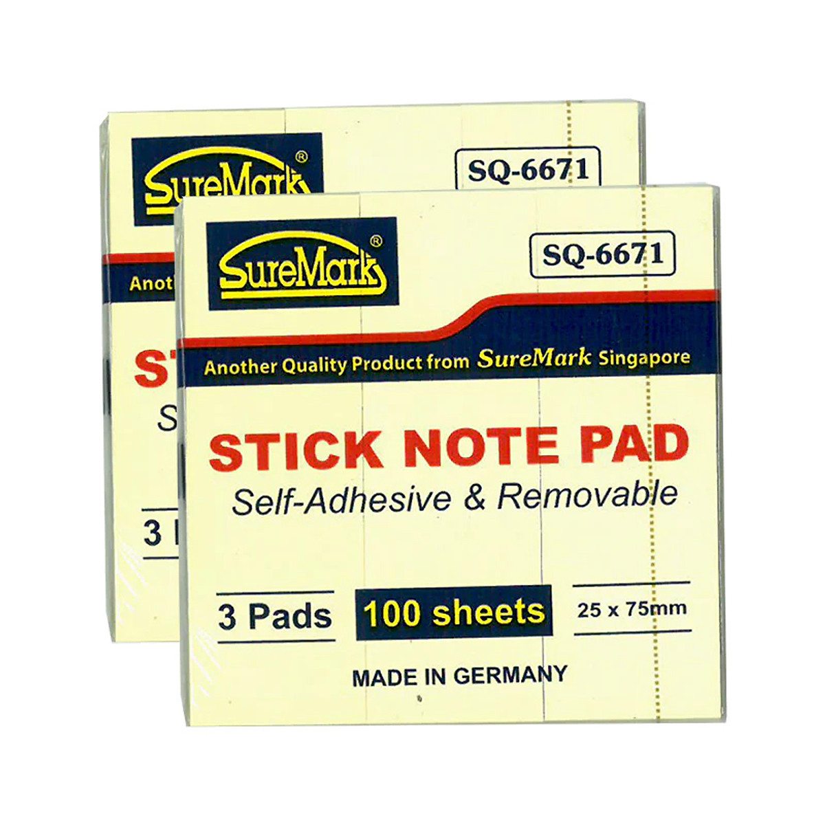 Note Suremart Mua Giấy ghi chú Suremark SQ6671 25mm x 75mm tại NGỌC SONG ANH