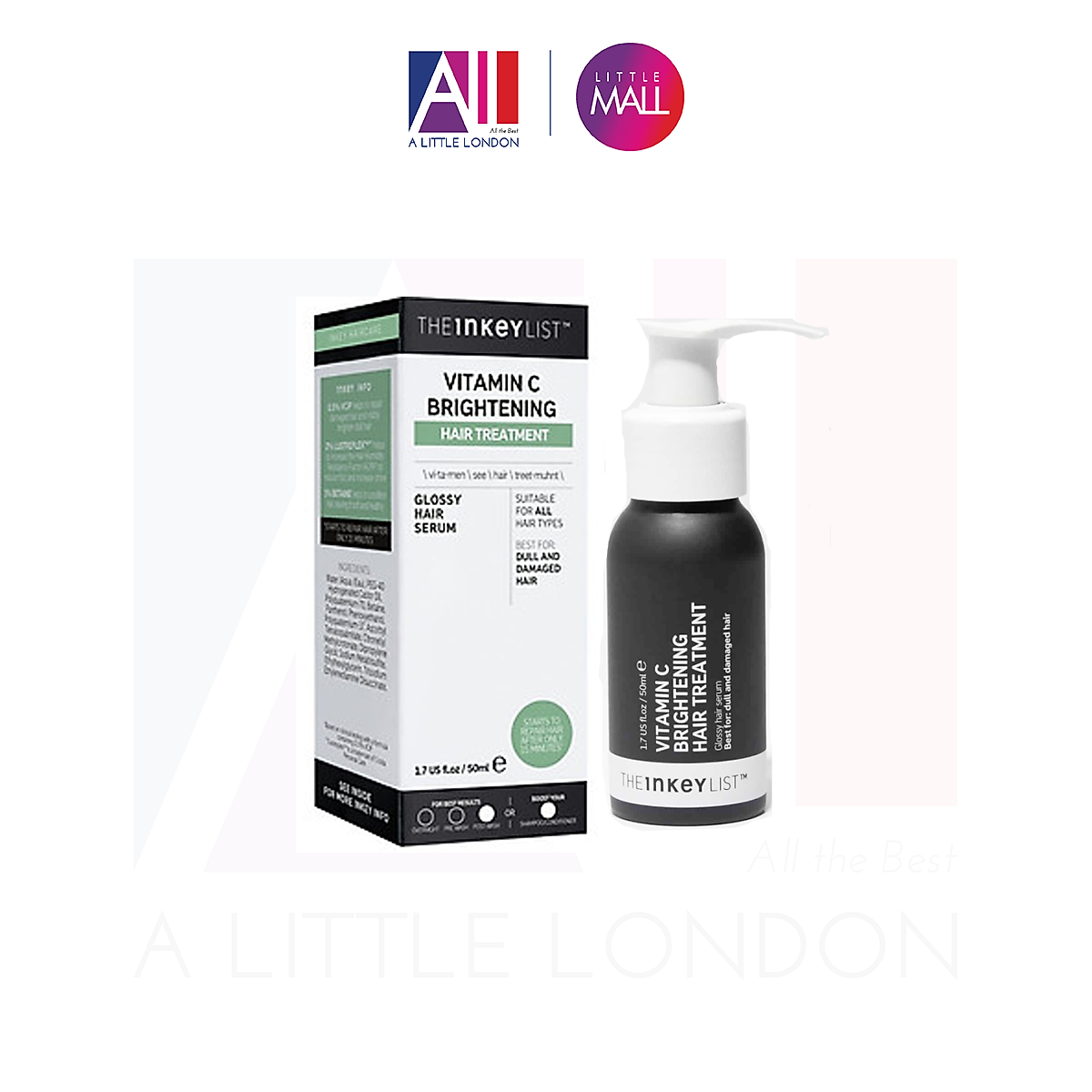 Mua Tinh chất dưỡng tóc The Inkey List Vitamin C Brightening Hair Treatment 50ml tại Little