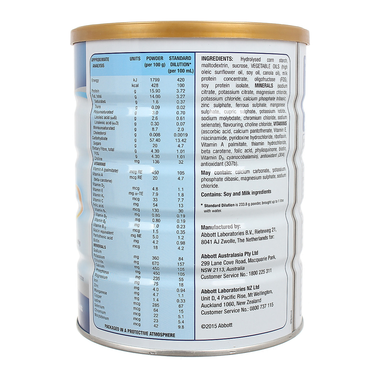 Combo 3 Hộp sữa bột Ensure hương Vanila 850 Grams bổ sung dinh dưỡng cho người lớn tuổi - Nhập khẩu Australia