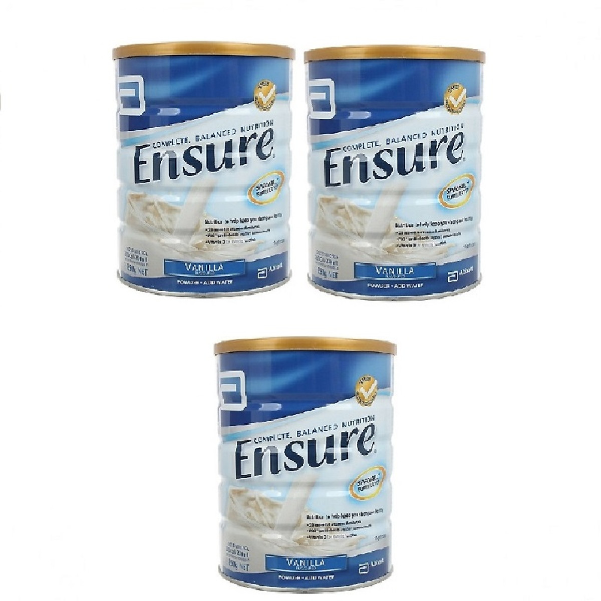 03 Hộp Sữa Bột Ensure Úc Vị Vani (850g)
