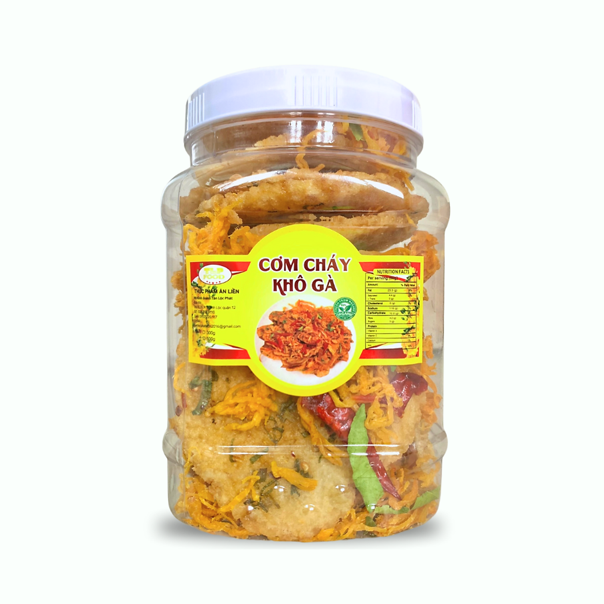 CƠM CHÁY LẮC KHÔ GÀ TÂN LỘC PHÁT HŨ 500G