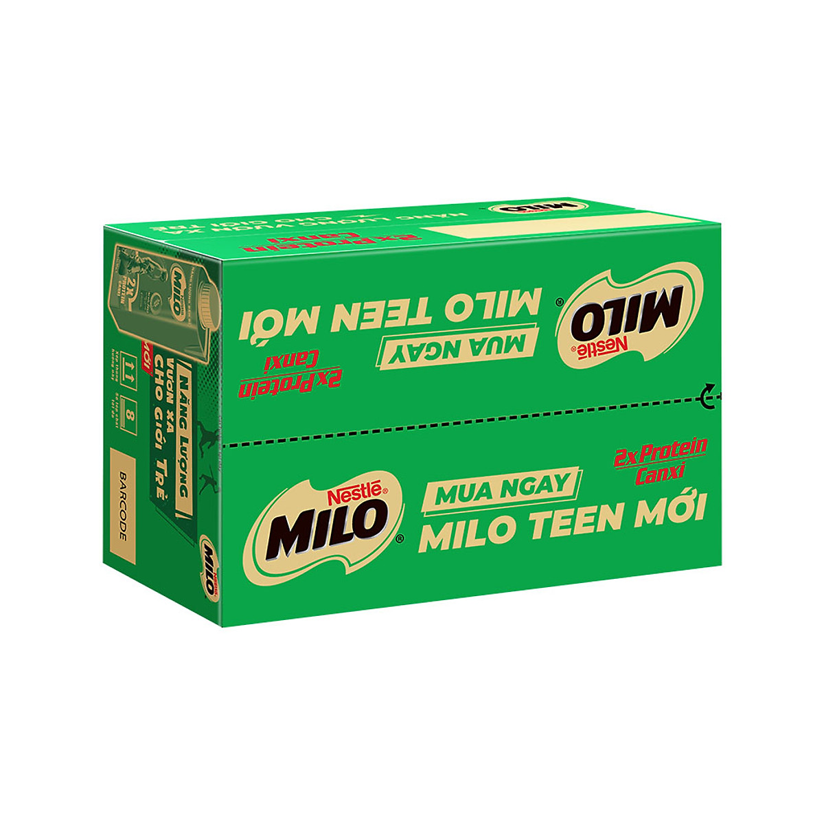 Sữa Lúa Mạch Nestlé MILO Teen Protein Canxi (24 x 210ml)