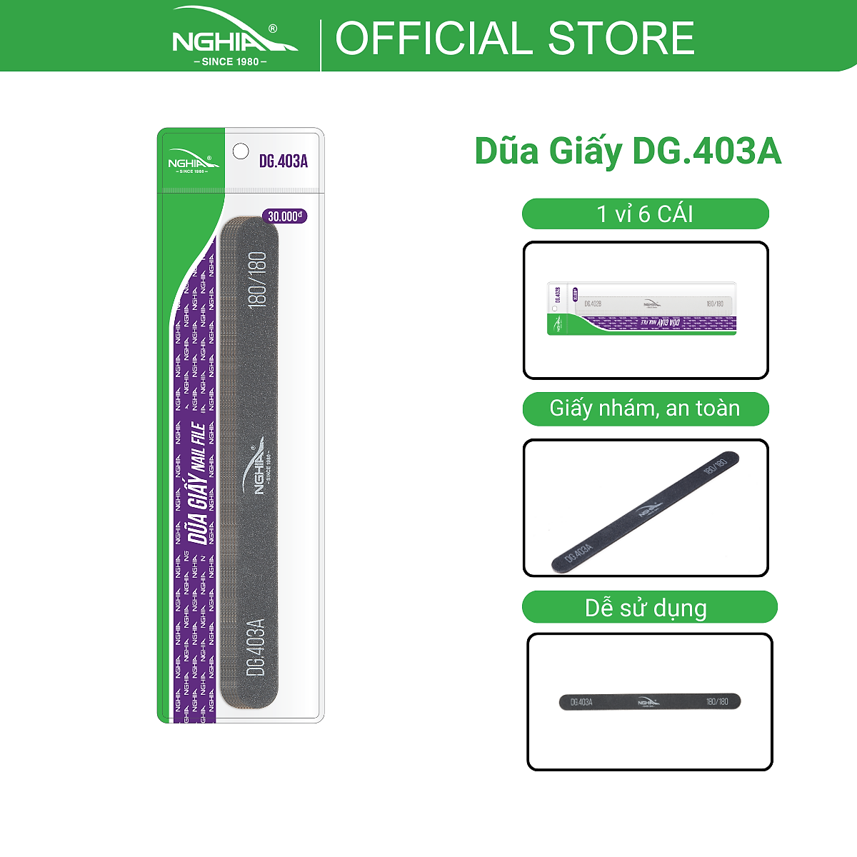 Dũa Móng Giấy DG-403A - Kềm Nghĩa