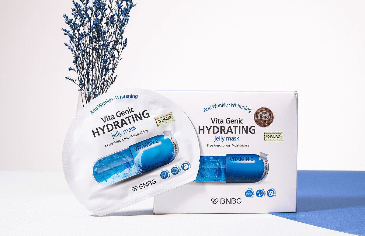 Combo 10 Mặt Nạ BNBG Hydrating Vita Genic Jelly Mask Dưỡng Ẩm Da Đa Tầng 30mlx10