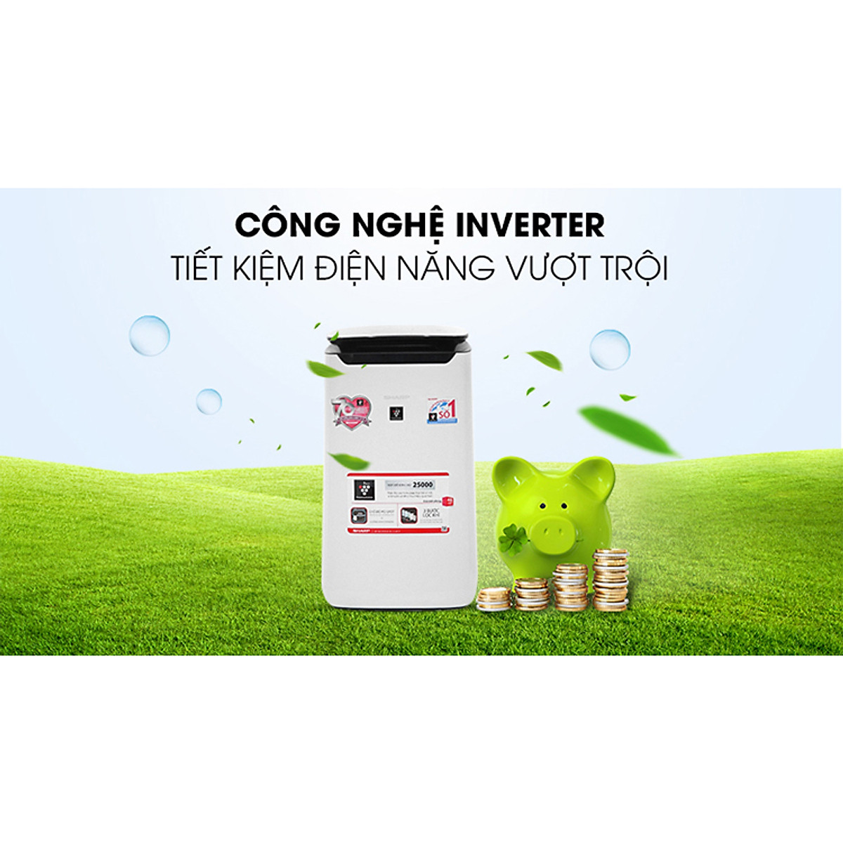 Máy lọc không khí Sharp FP-J60E-W (38W) - Hàng chính hãng