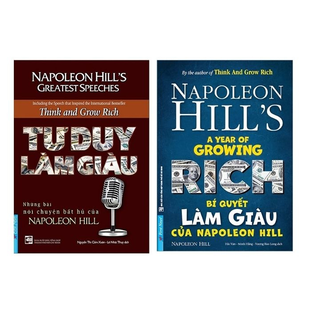 Combo sách Tư Duy Làm Giàu - Những Bài Nói Chuyện Bất Hủ Của Napoleon Hill (Tái Bản) + Bí Quyết Làm Giàu Của Napoleon Hill (Tái Bản 2019)