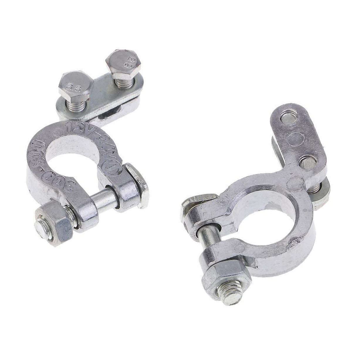 Car Replacement Battery Terminal Clamp Clips Connectors Positive & Negative