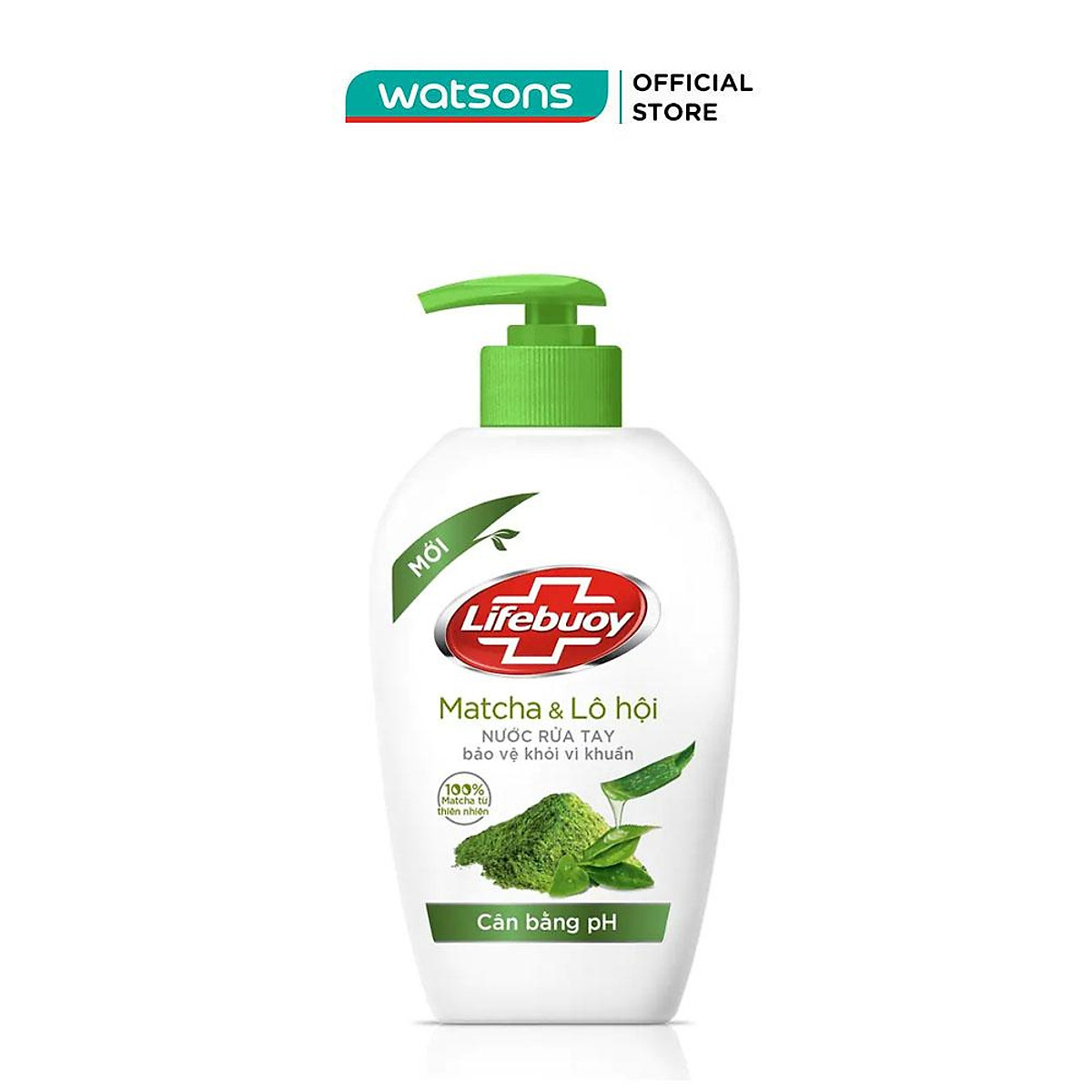 Nước Rửa Tay Lifebuoy Matcha & Lô Hội 450g