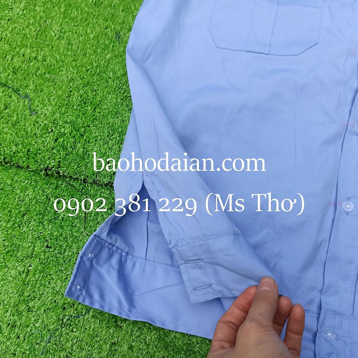 Áo Đồng Phục Bảo Vệ Tay Ngắn, Tay Dài Đai Bo Dưới Kiểu Budong - Hình Thật