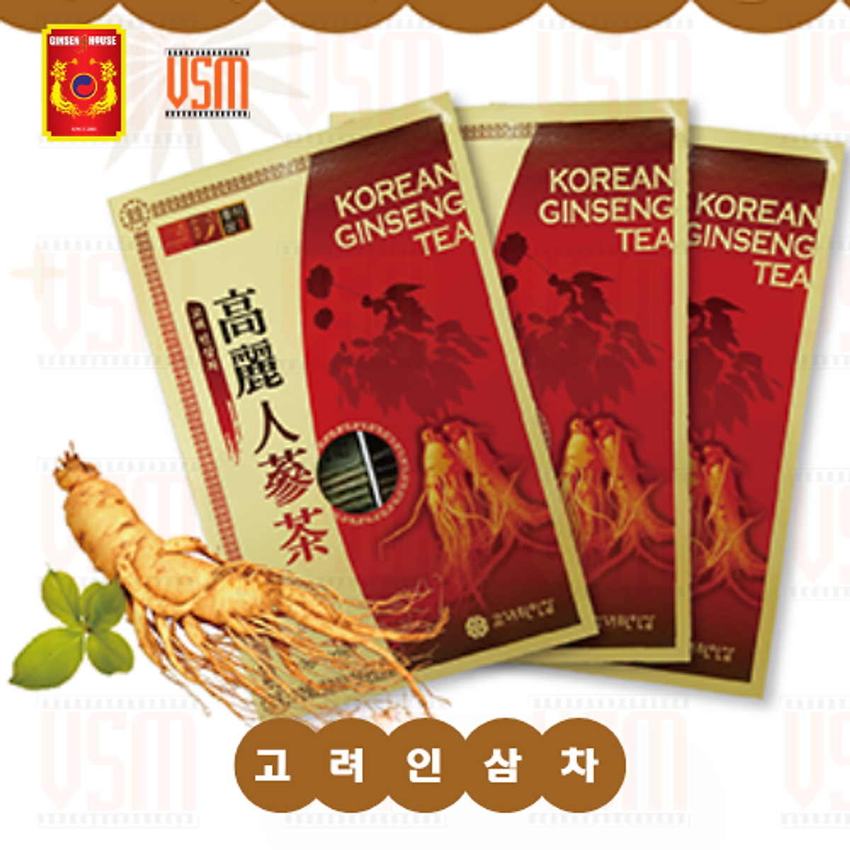 Trà Sâm Ginseng House Hàn Quốc Korean Ginseng Tea - Hộp 100