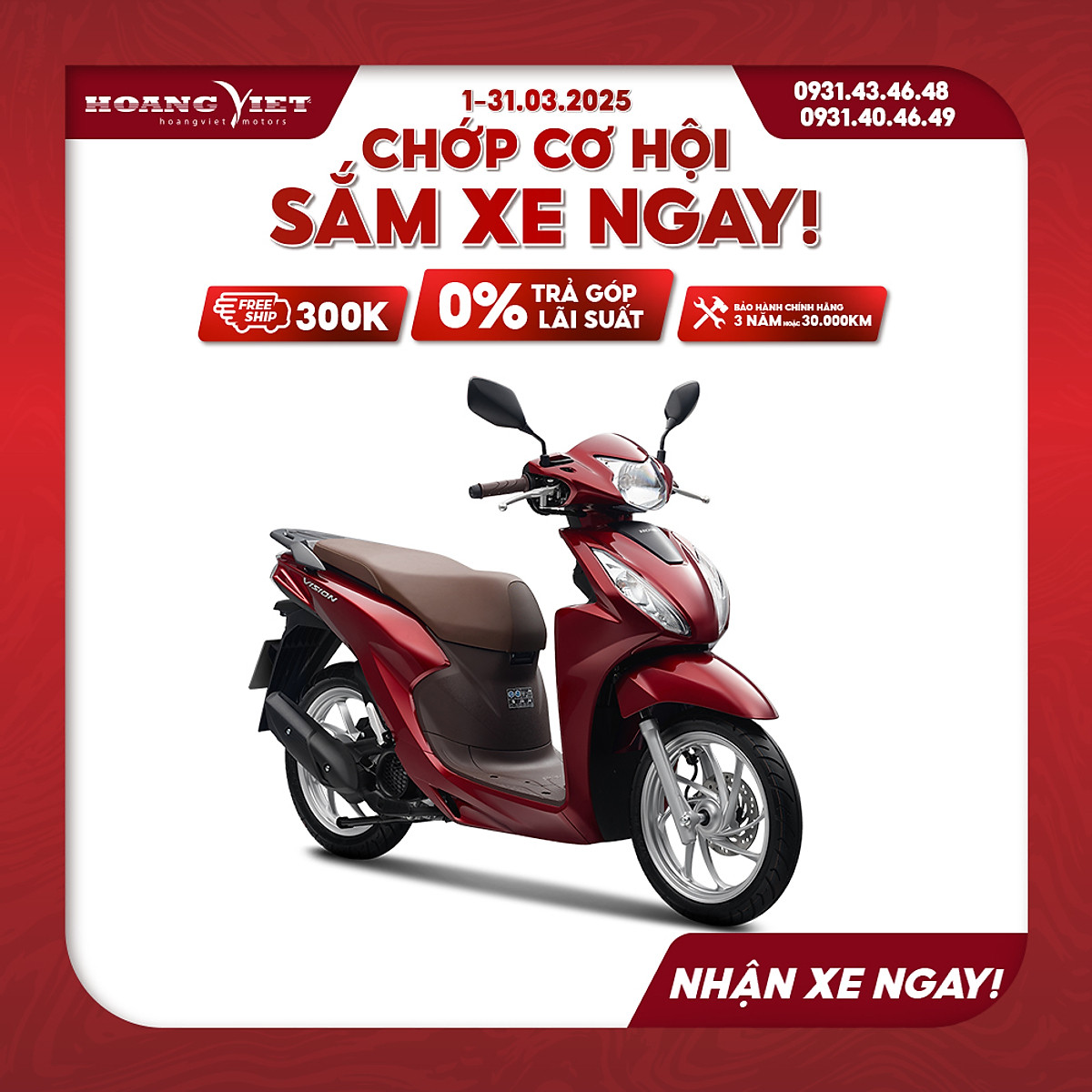 Xe Máy Honda Vision 2025 - Phiên Bản Cao Cấp