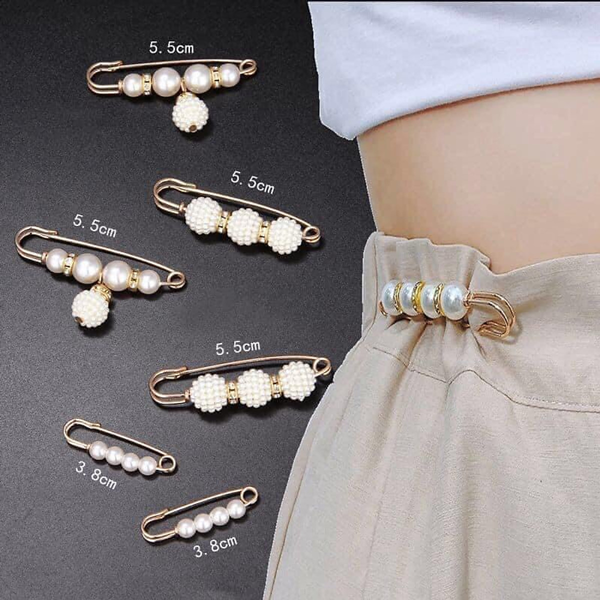 Mua Set 4 Ghim Kẹp Cài Quần/Áo Cố Định Chuyên Dụng Giao Ngẫu Nhiên | Tiki