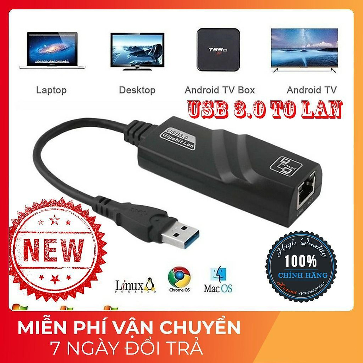 Переходник micro USB - LAN UGREEN CR110, Black, BOX