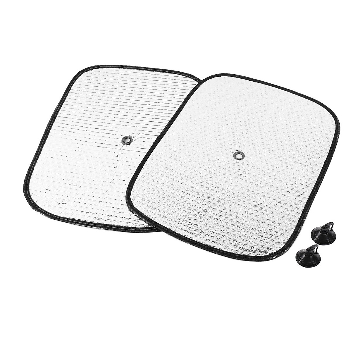 Hai Tấm Che Nắng Ô Tô Phủ Nhôm Bạc 43*35cm