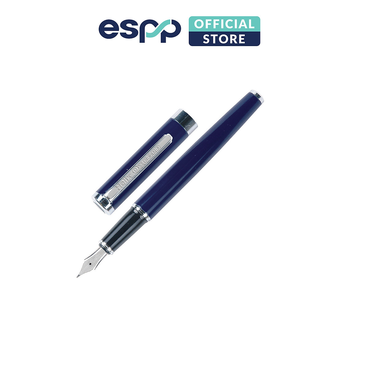 Bút viết máy cao cấp mực đều đẹp màu Xanh đen/ Hồng Ánh Cam/ Bạc - HELIX