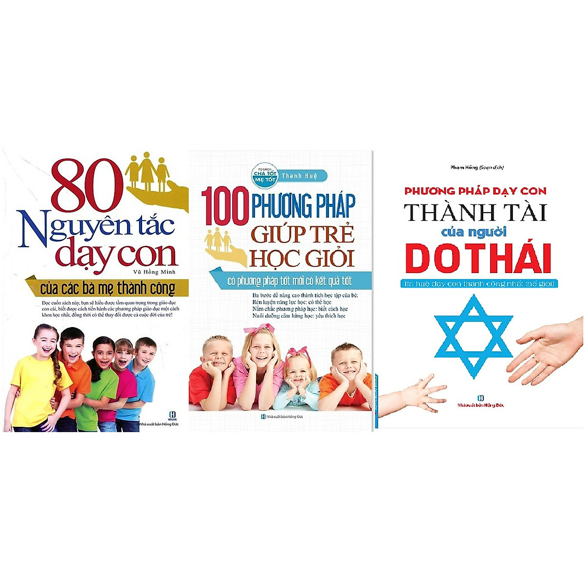 3 cuốn sách phương pháp dạy con: 80 Nguyên Tắc Dạy Con + 100 Phương Pháp Giúp Trẻ Học Giỏi + Phương Pháp Dạy Con Thành Tài Của Người Do Thái