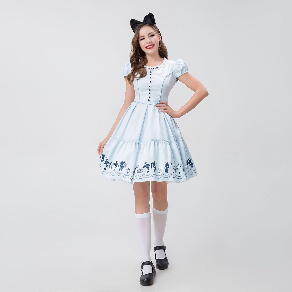 Girl Women\'s Dress Halloween Alice Dream Wonderland trang phục hầu ...