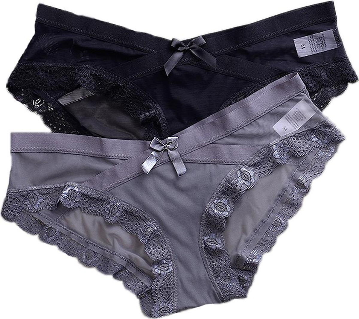 Combo 2 Quần Lót Nữ, Quần Lót Ren Lưới Cạp Chéo Sexy - ZQ5779 (Màu Ngẫu Nhiên)
