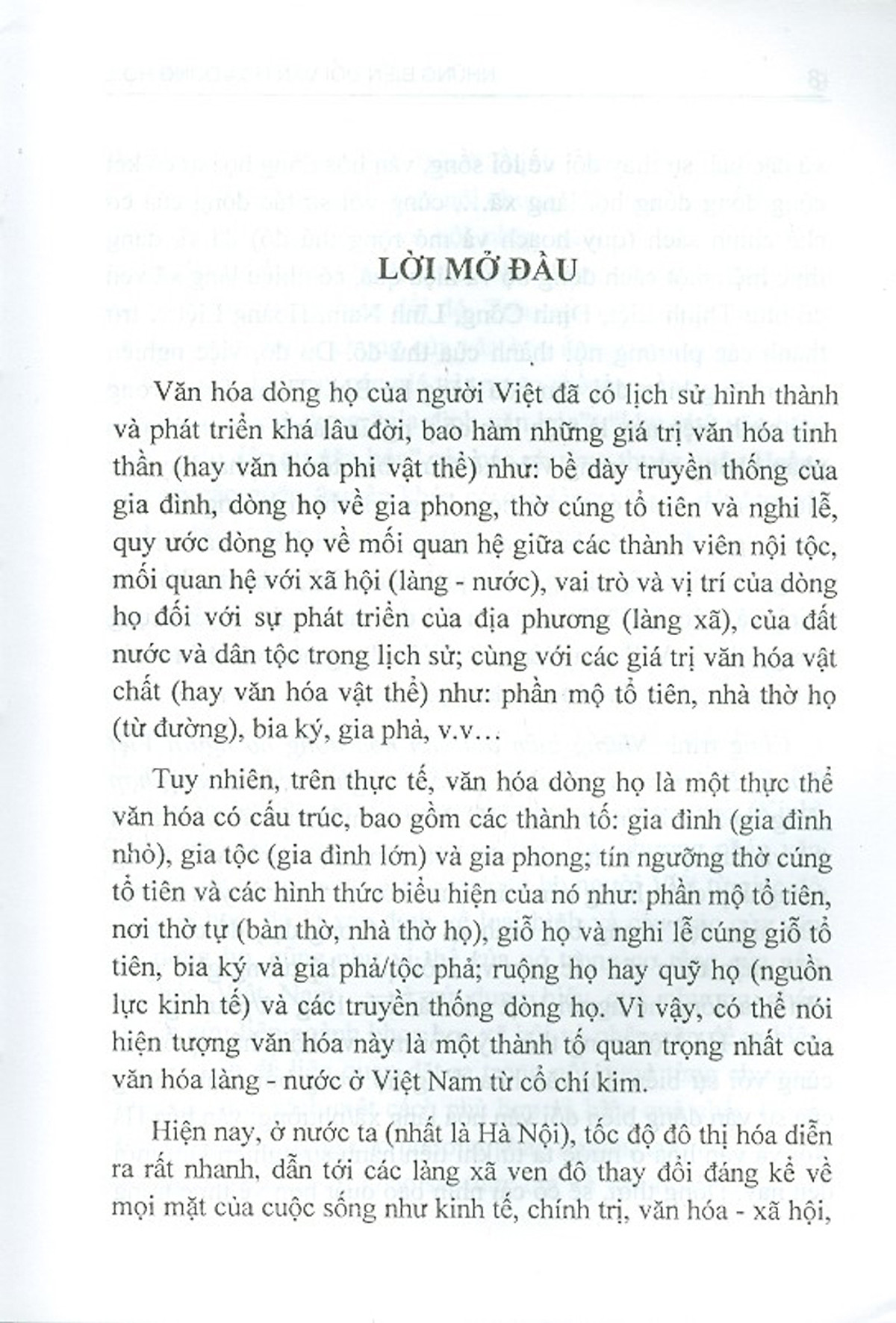 Những Biến Đổi Văn Hóa Dòng Họ Người Việt Thời Kỳ Đổi Mới Và Hội Nhập Quốc Tế (Nghiên Cứu Trường Hợp Dòng Họ Ở Thịnh Liệt - Hà Nội)