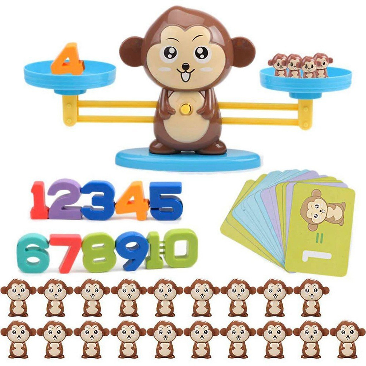 Đồ Chơi Montessori- Đồ Chơi Giáo Dục Thông Minh- Ếch/ Khỉ Cân Bằng ...