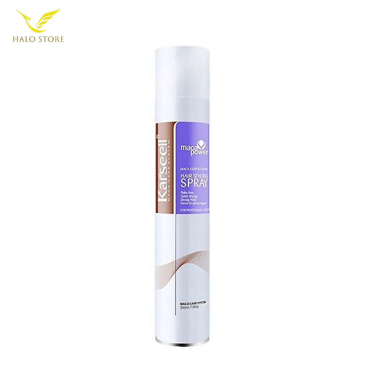 Gôm xịt tóc giữ nếp cứng Karseell Maca Essence Hair Styling spray 380ml