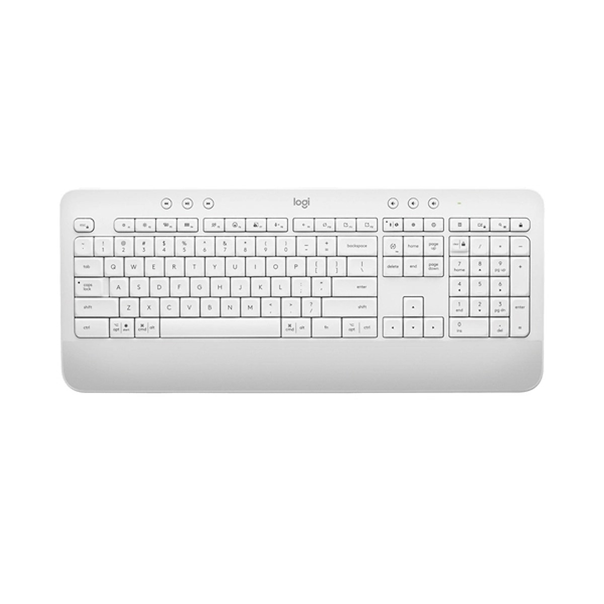 Bàn Phím Không Dây Logitech Signature K650 - Nhỏ gọn, gác tay tích hợp, tương thích Mac , Bluetooth & USB Bolt - Hàng chính hãng