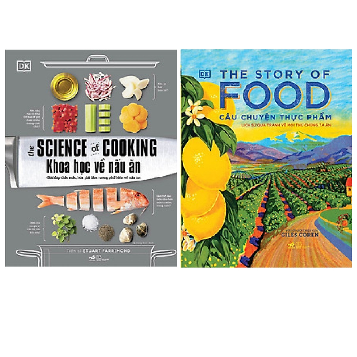 Combo 2 cuốn kiến thức về khoa học và nấu ăn: Khoa Học Về Nấu Ăn - The Science Of Cooking + The Story Of Food - Câu Chuyện Thực Phẩm