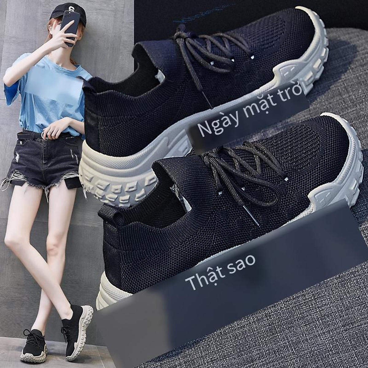 Khuyến mại giày bố chống trượt nhẹ giày đôi giày lưới màu đỏ giày ...