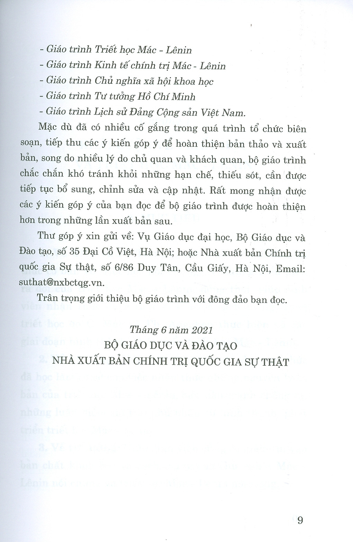 Combo 2 cuốn Giáo Trình Triết Học Mác – Lênin + Giáo Trình Lịch Sử Đảng Cộng Sản Việt Nam (Dành Cho Bậc Đại Học HỆ CHUYÊN Lý Luận Chính Trị)