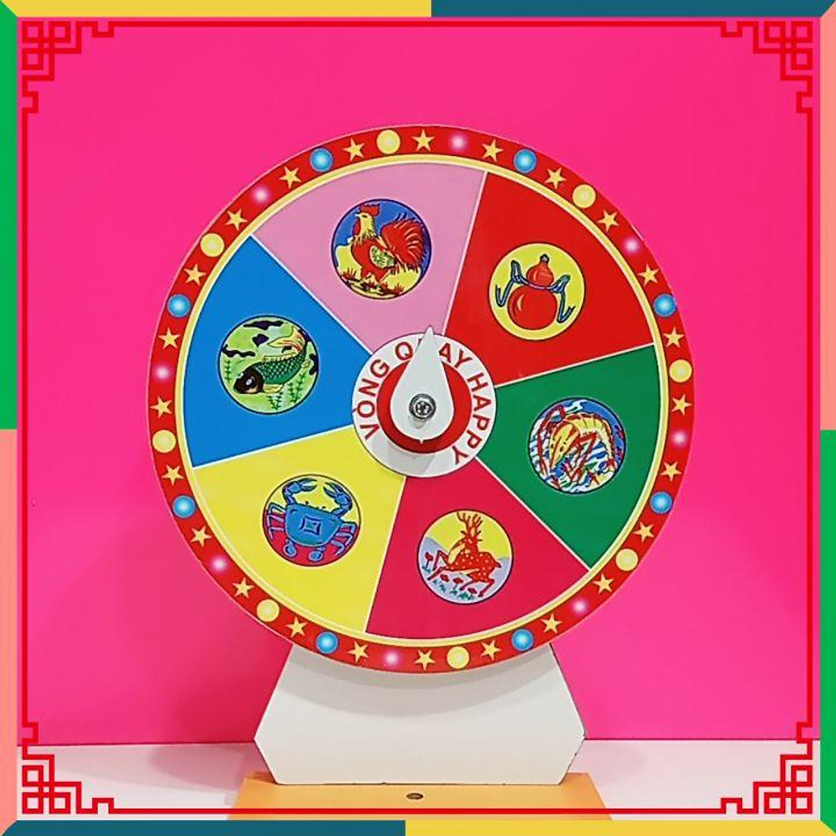 Mua Vòng Quay Bầu Cua Giải Trí Vui Nhộn -Size 25Cm Tại Shop Vong Quay Happy